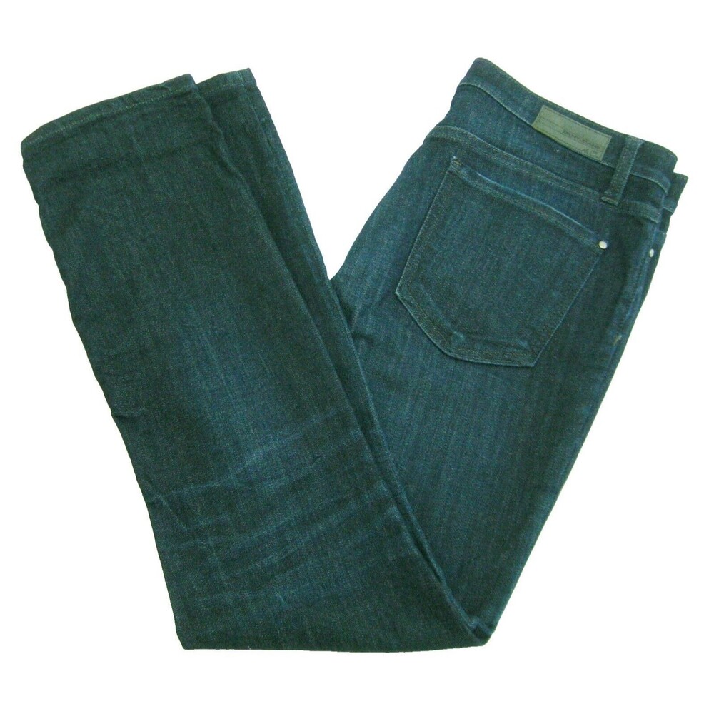 DKNY Women's (Size 8) Dark Blue Jeans Cotton Denim Pants 5 Pockets Straight Leg